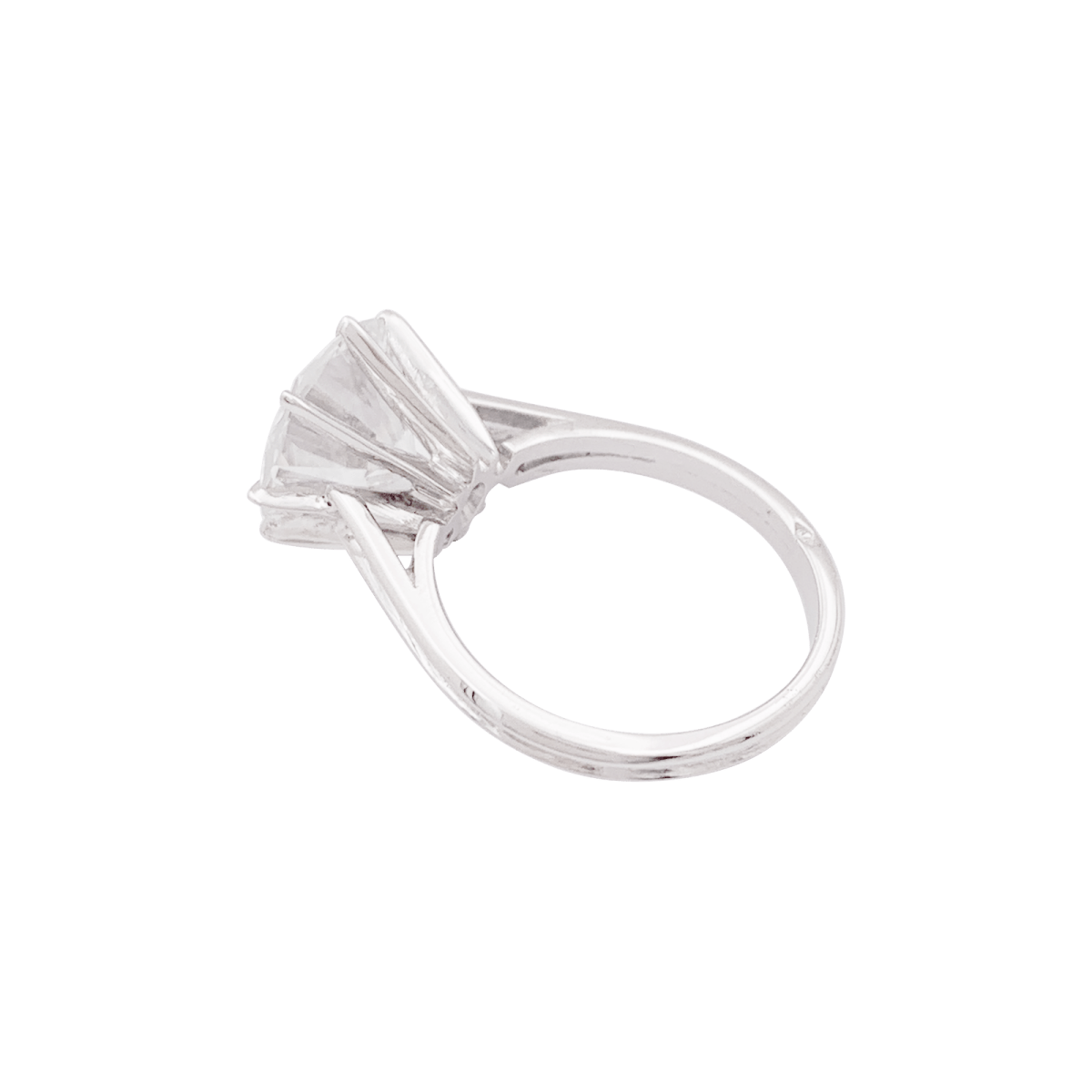 Bague Solitaire en or blanc et diamant - Castafiore