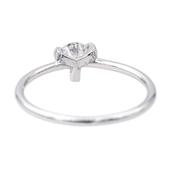 Bague Solitaire en or blanc et diamant - Castafiore