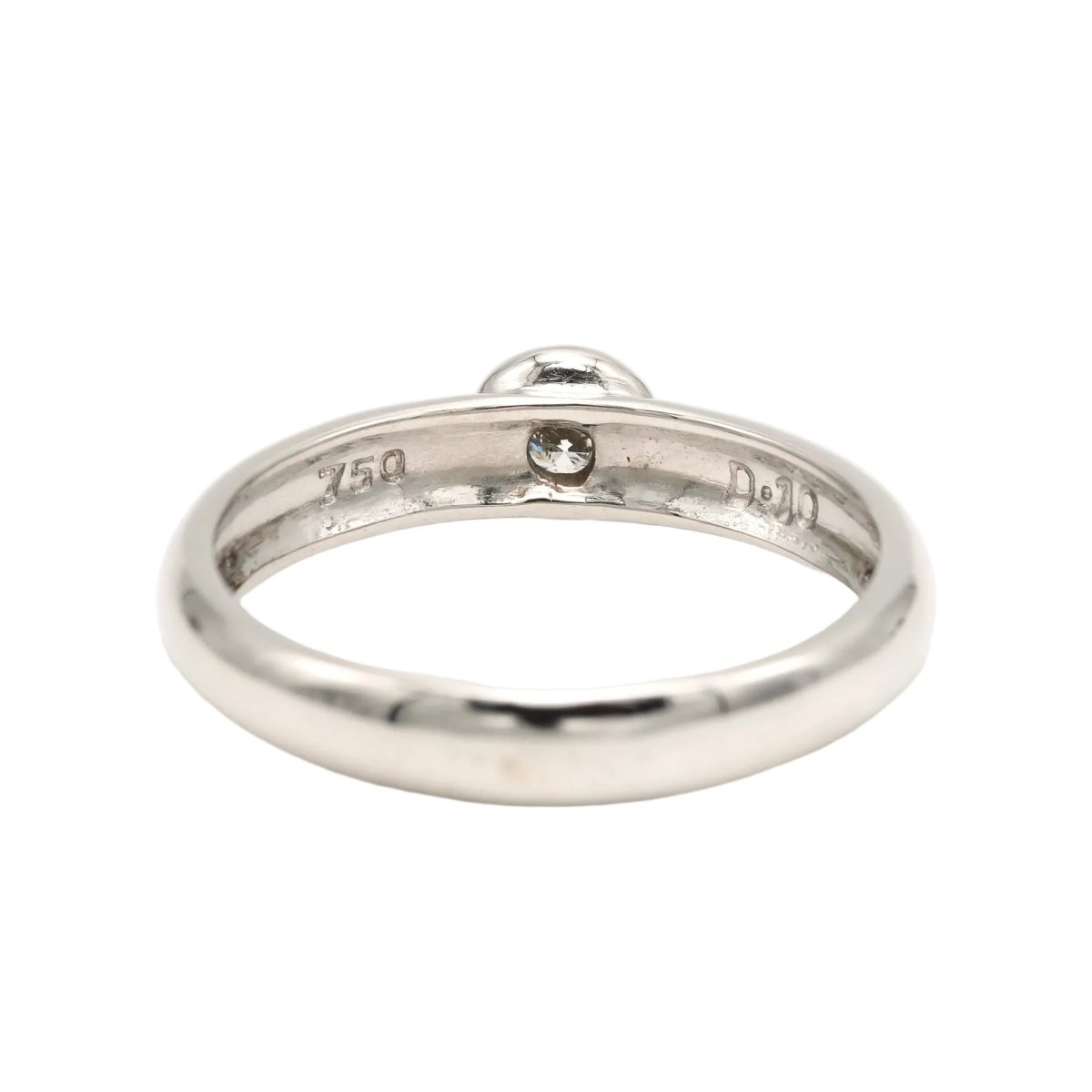 Bague Solitaire en or blanc et diamant - Castafiore