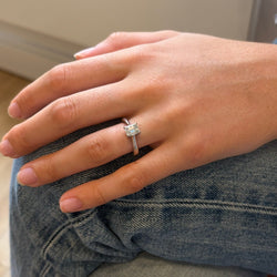 Bague Solitaire en or blanc et diamant - Castafiore