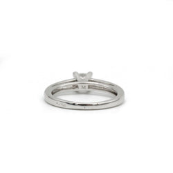 Bague Solitaire en or blanc et diamant - Castafiore