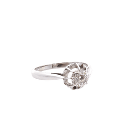 Bague Solitaire en or blanc et diamant - Castafiore