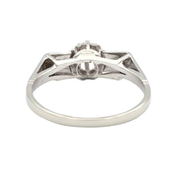 Bague Solitaire en or blanc et diamant - Castafiore