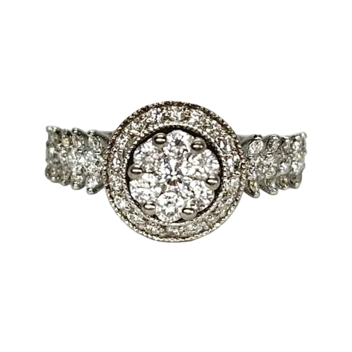 Bague Solitaire en or blanc et diamant - Castafiore