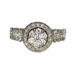 Bague Solitaire en or blanc et diamant - Castafiore