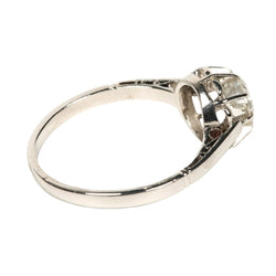 Bague Solitaire en or blanc et diamant - Castafiore