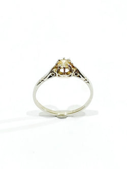 Bague Solitaire en or blanc et diamant - Castafiore