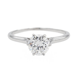 Bague Solitaire en or blanc et diamant - Castafiore