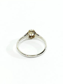 Bague Solitaire en or blanc et diamant - Castafiore