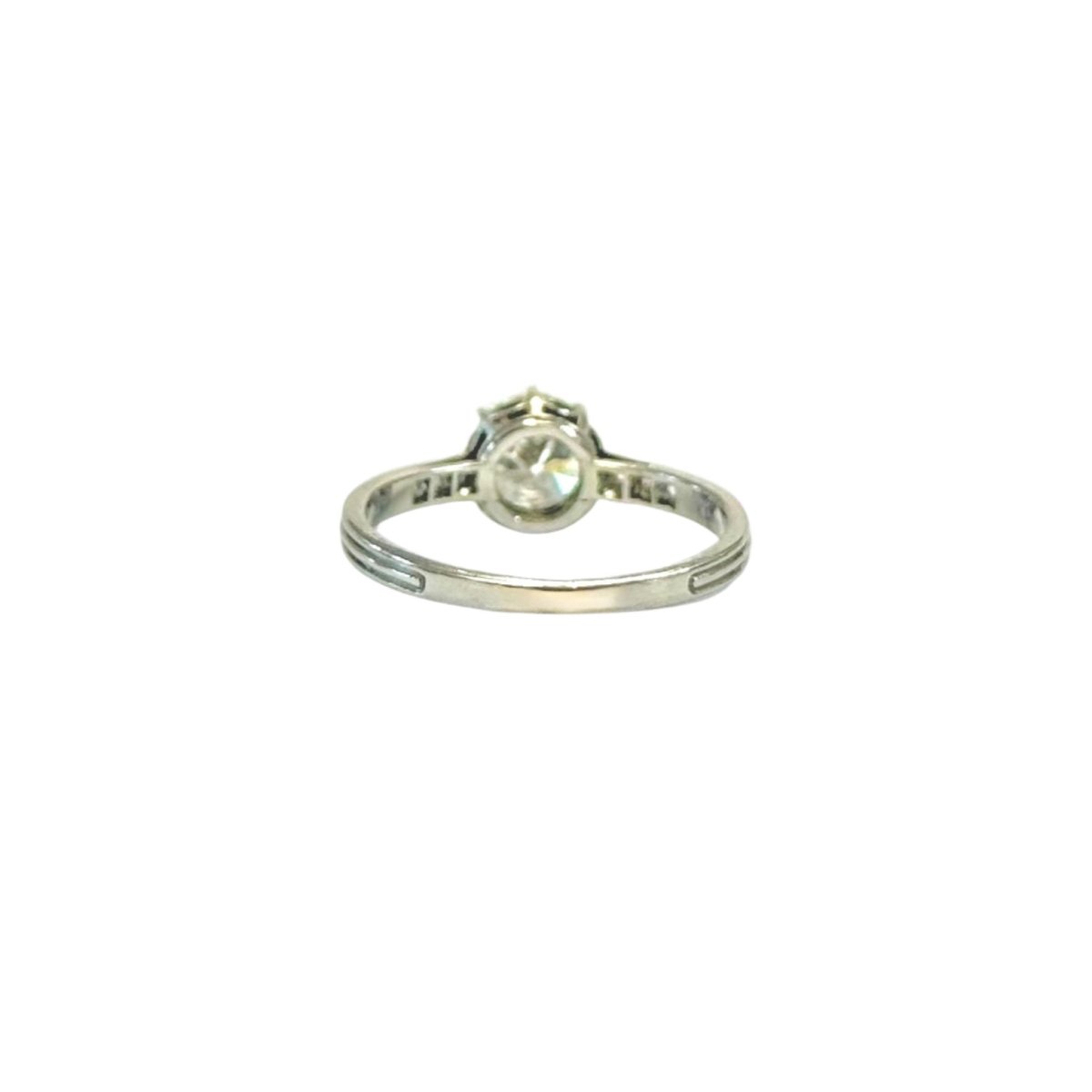 Bague Solitaire en or blanc et diamant - Castafiore