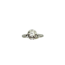 Bague Solitaire en or blanc et diamant - Castafiore