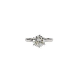 Bague Solitaire en or blanc et diamant - Castafiore
