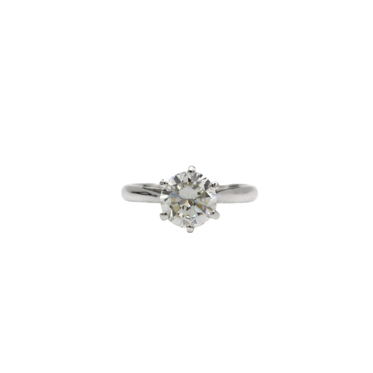 Bague Solitaire en or blanc et diamant - Castafiore