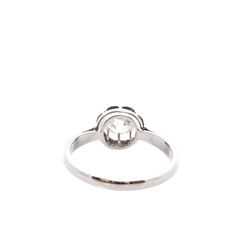 Bague Solitaire en or blanc et diamant - Castafiore