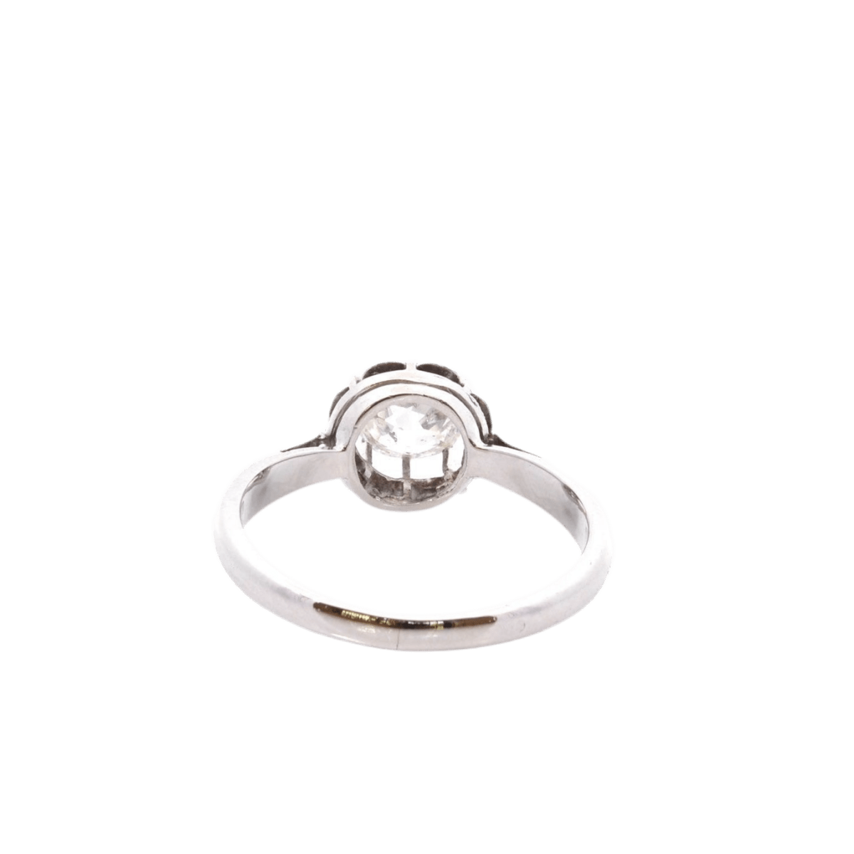 Bague Solitaire en or blanc et diamant - Castafiore