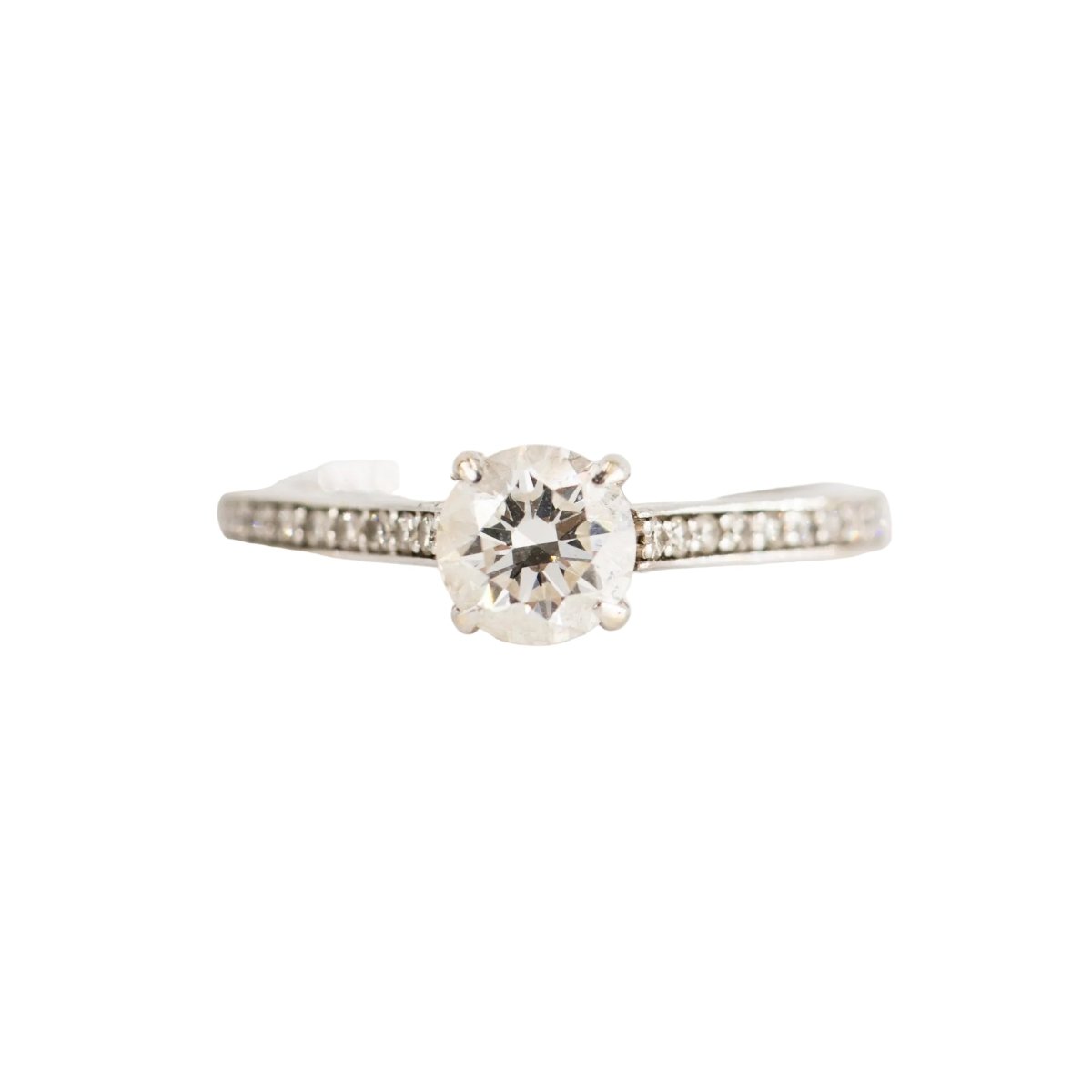 Bague Solitaire en or blanc et diamant - Castafiore