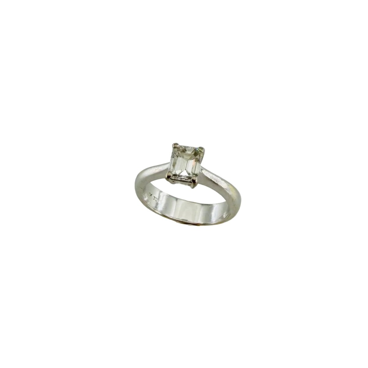 Bague Solitaire en or blanc et diamant - Castafiore