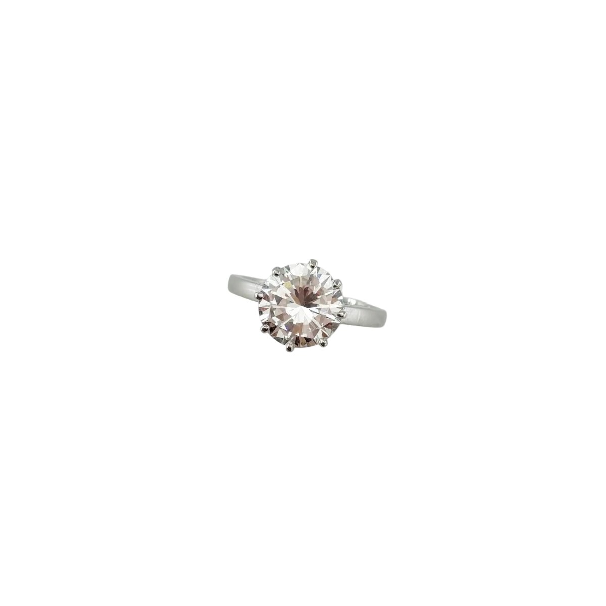 Bague Solitaire en or blanc et diamant - Castafiore