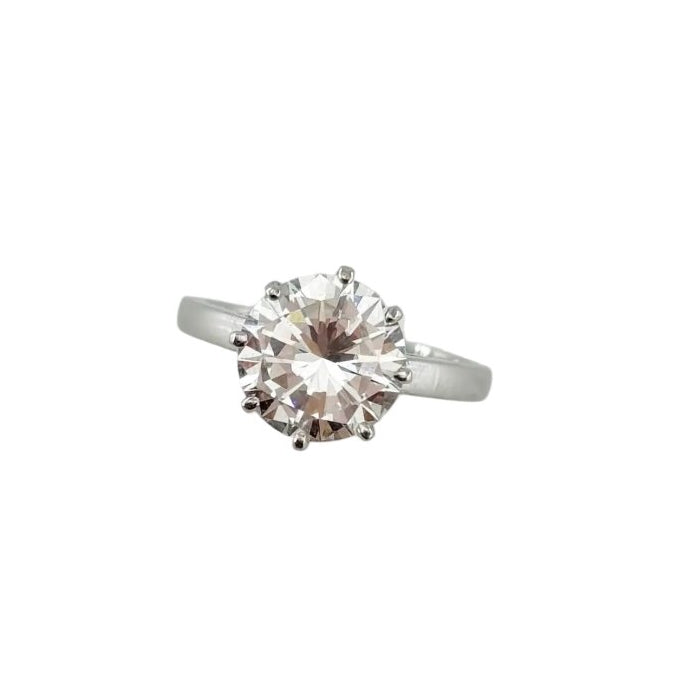 Bague Solitaire en or blanc et diamant - Castafiore