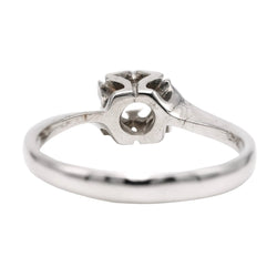 Bague Solitaire en or blanc et diamant - Castafiore