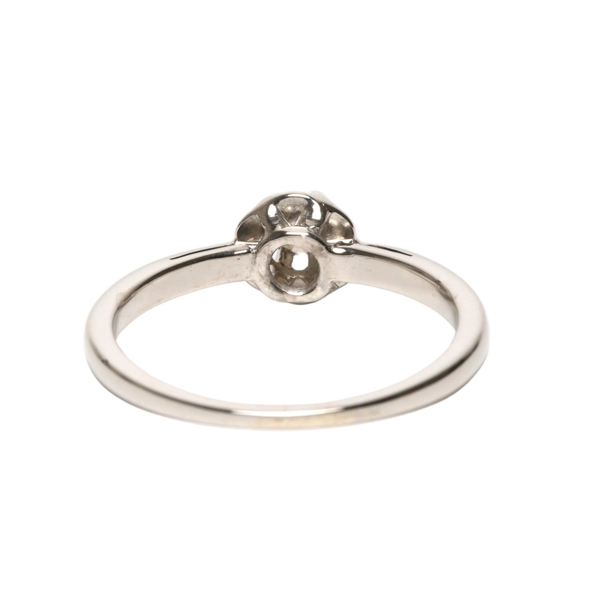 Bague Solitaire en or blanc et diamant - Castafiore