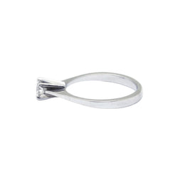 Bague Solitaire en or blanc et diamant - Castafiore