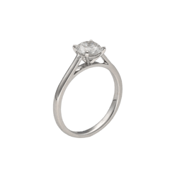 Bague Solitaire en or blanc et diamant - Castafiore