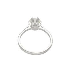 Bague Solitaire en or blanc et diamant - Castafiore
