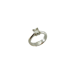 Bague Solitaire en or blanc et diamant - Castafiore