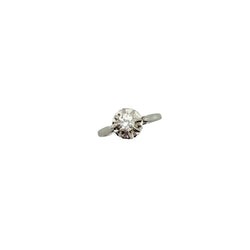 Bague Solitaire en or blanc et diamant - Castafiore
