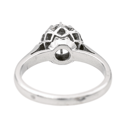Bague Solitaire en or blanc et diamant - Castafiore