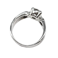 Bague Solitaire en or blanc et diamant - Castafiore