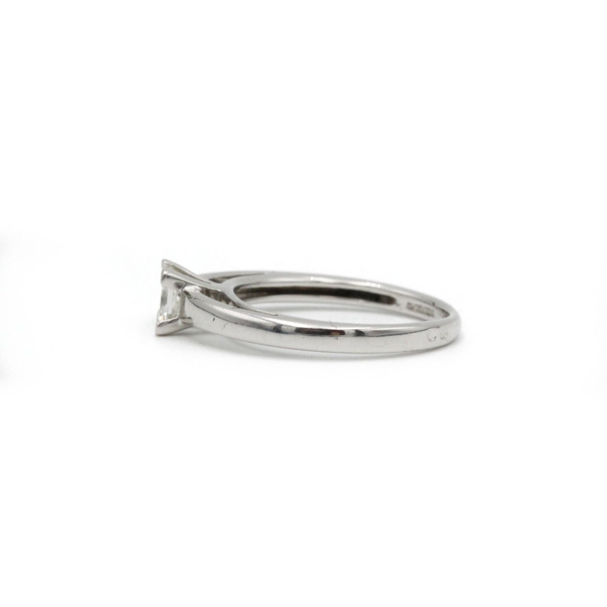 Bague Solitaire en or blanc et diamant - Castafiore