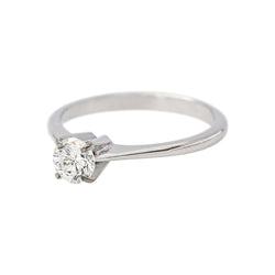 Bague Solitaire en or blanc et diamant - Castafiore