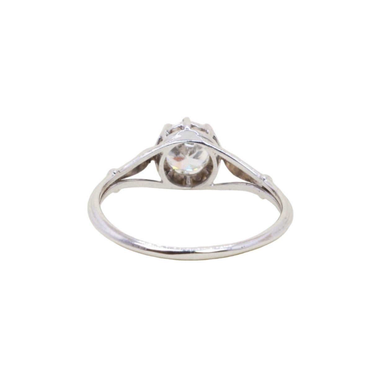 Bague Solitaire en or blanc et diamant - Castafiore