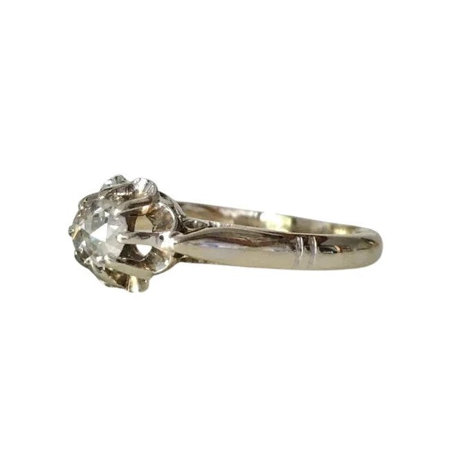 Bague Solitaire en or blanc et diamant - Castafiore