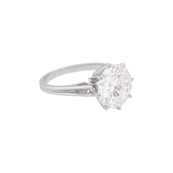 Bague Solitaire en or blanc et diamant - Castafiore