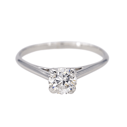 Bague Solitaire en or blanc et diamant - Castafiore