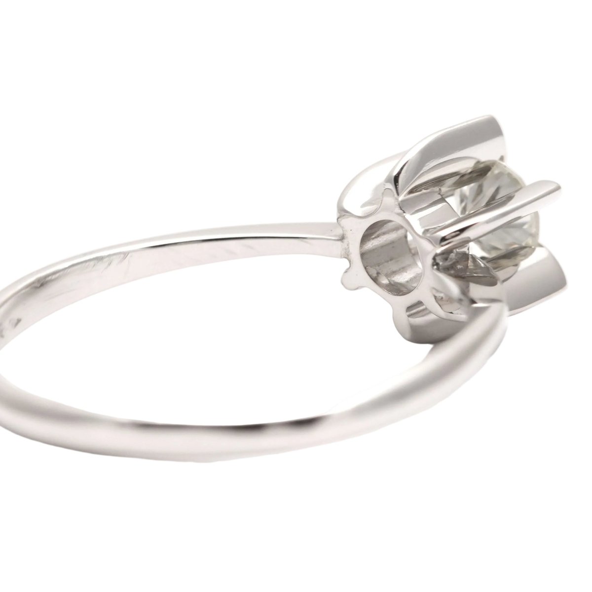 Bague Solitaire en or blanc et diamant - Castafiore