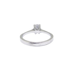Bague Solitaire en or blanc et diamant - Castafiore