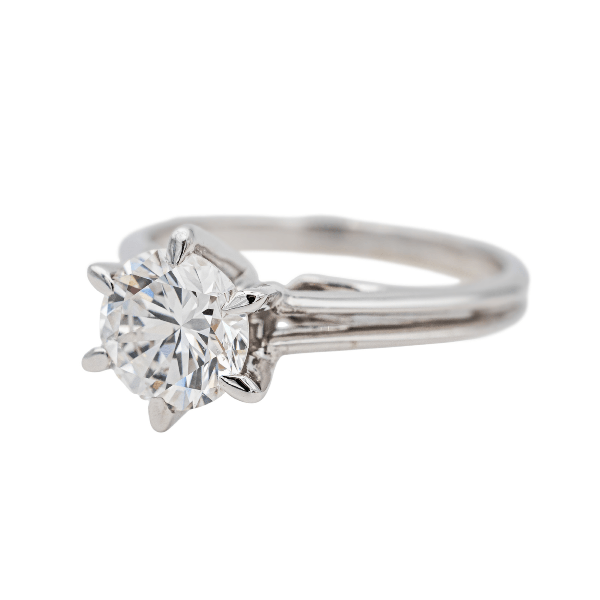 Bague Solitaire en or blanc et diamant - Castafiore
