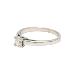 Bague Solitaire en or blanc et diamant - Castafiore