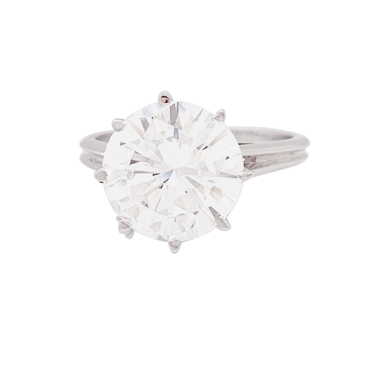 Bague Solitaire en or blanc et diamant - Castafiore