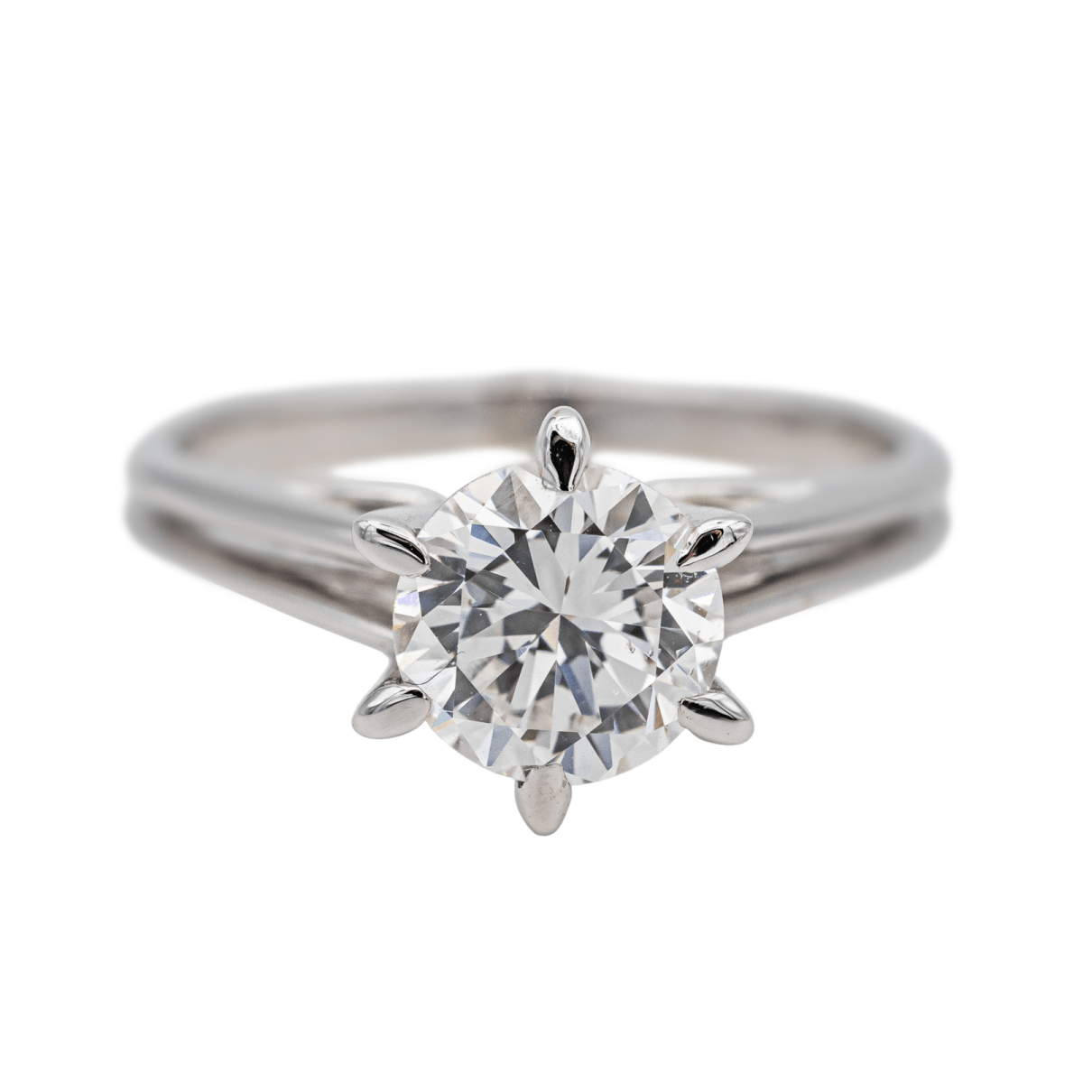 Bague Solitaire en or blanc et diamant - Castafiore