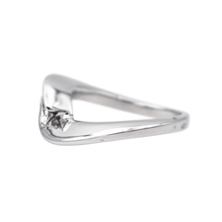 Bague Solitaire en or blanc et diamant - Castafiore