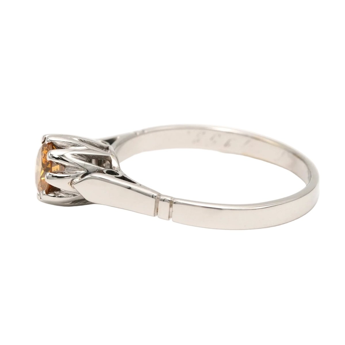Bague Solitaire en or blanc et diamant - Castafiore