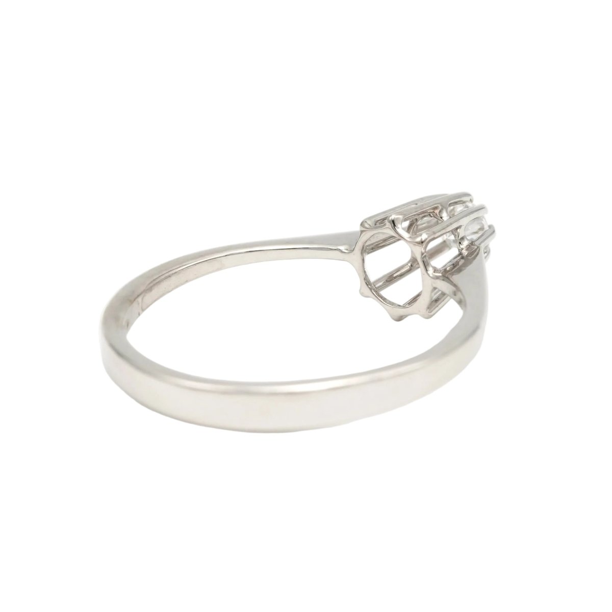 Bague Solitaire en or blanc et diamant - Castafiore