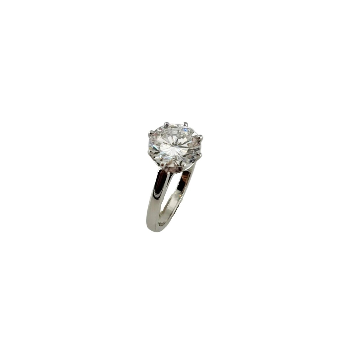 Bague Solitaire en or blanc et diamant - Castafiore