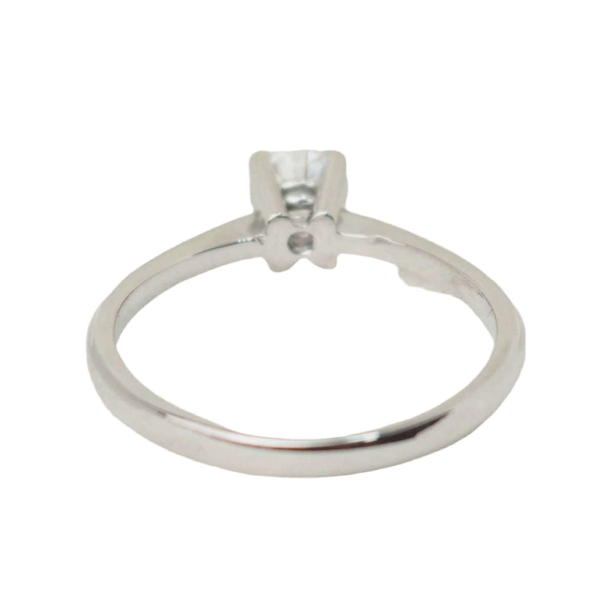 Bague Solitaire en or blanc et diamant - Castafiore