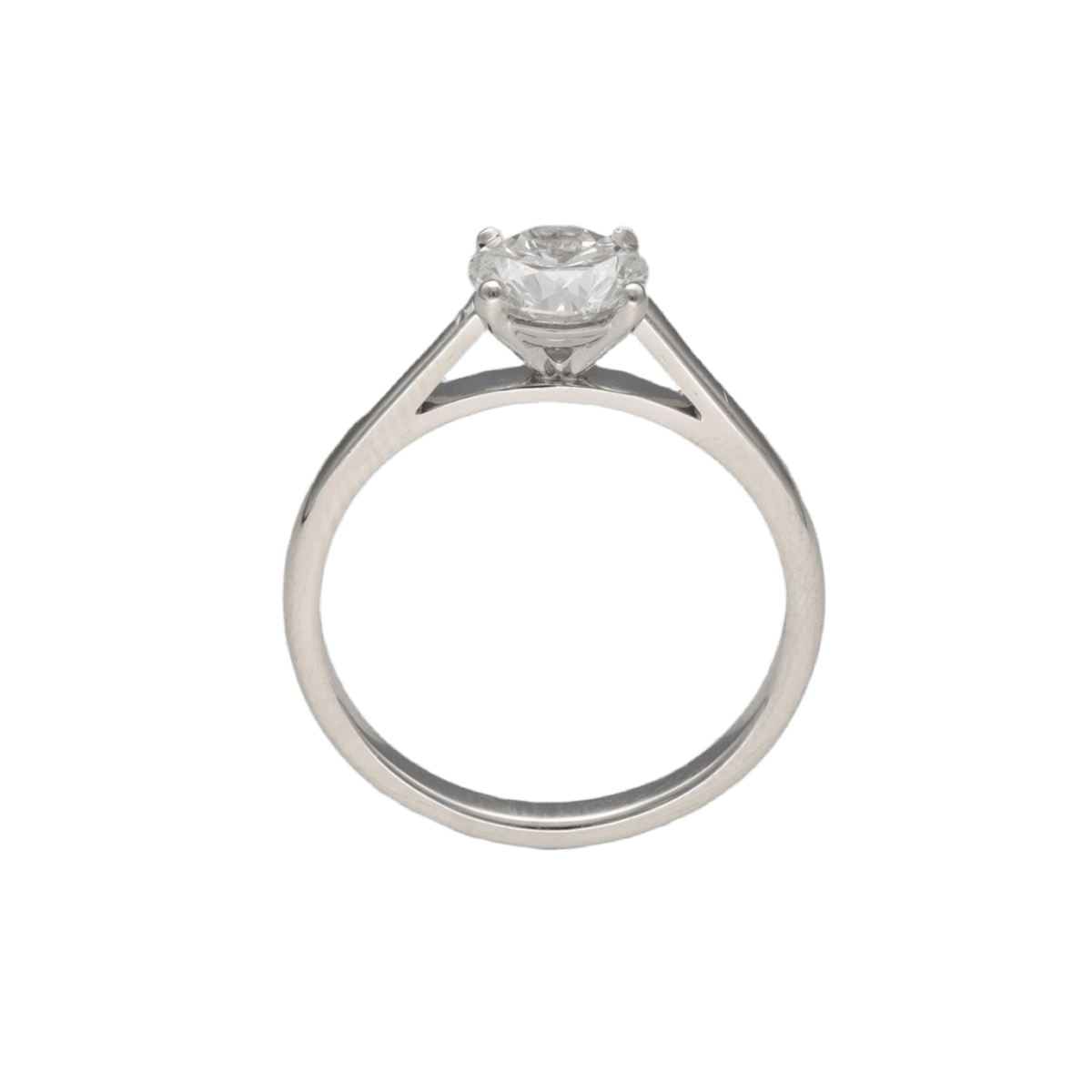 Bague Solitaire en or blanc et diamant - Castafiore
